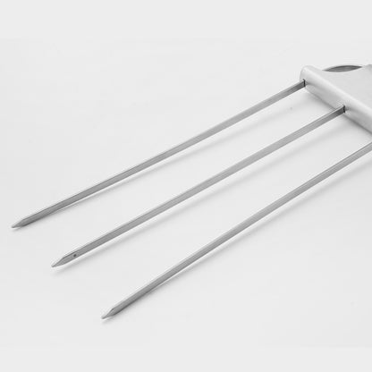 Stainless steel semi-automatic Barbecue Fork